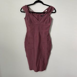 Figure hugging midi dress